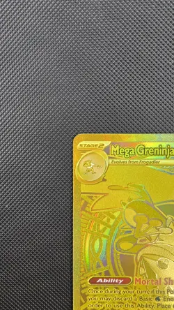 Pokemon Mega Greninja ex 122/086 Hyper Rare Gold Secret Rare Chaos Rising - Image 5