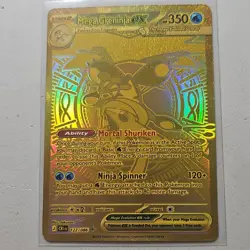 Mega Greninja EX 122/086 Secret Rare Holo Full Art TCG Eng LP Holo Scratches - Image 1