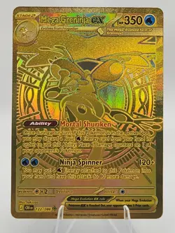 Gold Mega Greninja EX 122/086 Chaos Rising - Image 1
