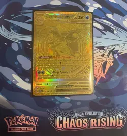 Pokemon Chaos Rising ME04: Mega Greninja ex #122/086 FULL ART HYPER RARE!! - Image 1