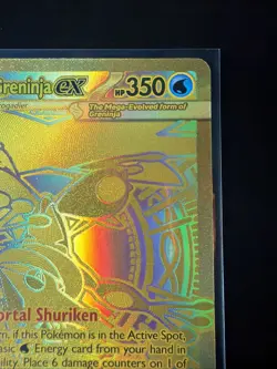Pokemon TCG Mega Greninja EX GOLD Card 122/086 English Edition Mint Condition - Image 4