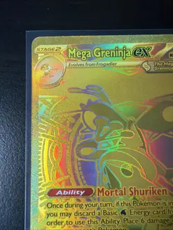 Pokemon TCG Mega Greninja EX GOLD Card 122/086 English Edition Mint Condition - Image 5