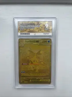 Pokemon TCG Mega Greninja EX Chaos Rising Gold Secret Rare 122/086 ACE 9 - Image 1