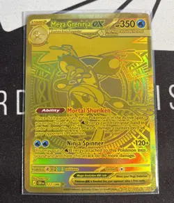 Mega Greninja EX 122/086 Me04: Chaos Rising Full Art Foil Secret Rare EN - Image 1