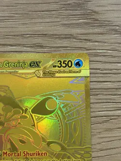 Pokemon TCG Chaos Rising Mega Greninja Ex Mega Hyper Rare 122/086 English Gold - Image 3