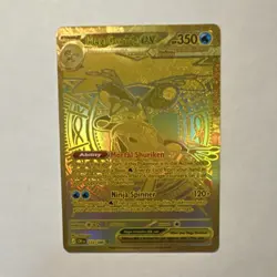 Pokemon TCG Chaos Rising Mega Greninja EX Mega Hyper Rare Gold Full Art #122/086 - Image 1