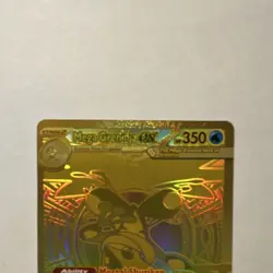 Pokemon TCG Chaos Rising Mega Greninja EX Mega Hyper Rare Gold Full Art #122/086 - Image 3