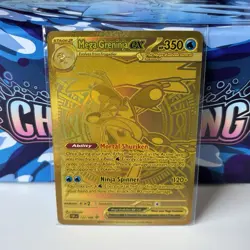 Mega Greninja EX Gold Mega Hyper Rare 122/086 Chaos Rising - Image 1