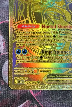 Mega Greninja ex 122/086 Me04: Chaos Rising Holo - Image 4