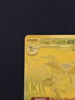 Pokemon TCG Mega Greninja ex Gold 122/086 Chaos Rising Hyper Rare Near Mint - Image 3