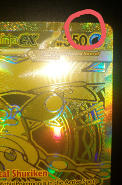 Gold Mega Greninja Ex MHR 122/086 From Chaos Rising DAMAGE Pokemon Card English - Image 2