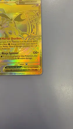 Pokemon TCG Mega Greninja EX 122/086 Chaos Rising Secret Rare Full Art Holo EN - Image 4