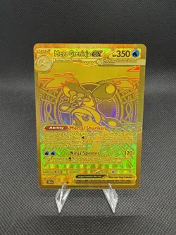 Mega Greninja EX Gold Full Art 122/086 Chaos Rising - Image 1