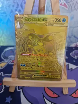 Gold Mega Greninja Ex 122/086 Chaos Rising Holo (Mega Hyper Rare) Near Mint/M 2 - Image 1