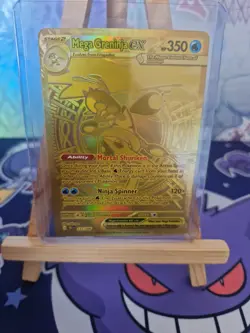 Gold Mega Greninja Ex 122/086 Chaos Rising Holo (Mega Hyper Rare) Near Mint/M 2 - Image 3