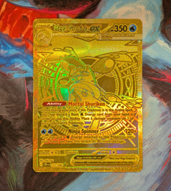 ​Mega Greninja EX 122/086 CRI - Gold Hyper Rare Secret Full Art Pokemon TCG - Image 1