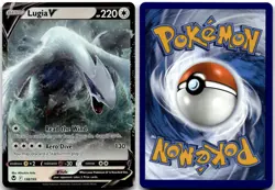 Lugia V 138/195 Holo V Rare Silver Tempest Pokemon Holo Near Mint - Image 1