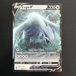 Lugia V 138/195 Holo V Rare Silver Tempest Pokemon Near Mint - Image 1