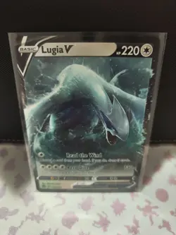 Lugia V 138/195 Holo V Rare Silver Tempest Pokemon Near Mint - Image 1