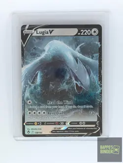 Lugia V 138/195 Holo V Rare Silver Tempest Pokemon Near Mint - Image 2