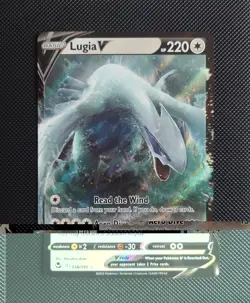 Pokemon TCG Lugia v Silver Tempest Holo Ultra Rare 138/195 Near Mint - Image 1