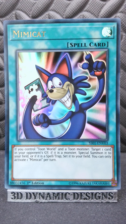 | Yugioh Mimicat SS01-ENV03 1st Edition Ultra Rare Speed Duel NM 🔥 | - Image 1