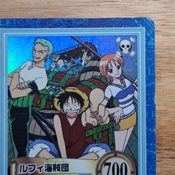 One Piece Hyper Carddass Luffy Pirates S01 Pirate Banquet Foil Ver. BANDAI 1999 - Image 3