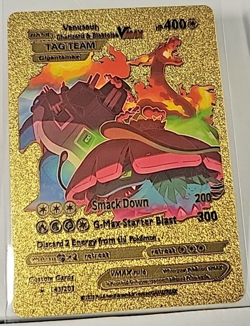 Pokemon - Venusaur Charizard Blastoise VMax Tag Team 143/203 Gold Foil Fan Art - Image 1