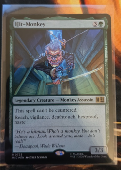 Magic the Gathering - Hit-Monkey - Marvel Super Heroes (MSH) - Foil - MTG - Image 1