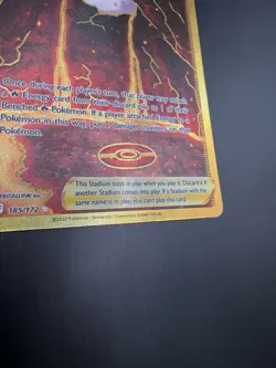 Magma Basin 185/172 - Gold Secret Rare - Brilliant Stars Pokemon Card NM - Image 3
