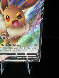Pokemon TCG SWSH065 Eevee v Black Star Promo Holo Card - Image 4