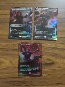 Mtg Marvel Super Heroes Scene Box Heroes Set Borderless Foil - Image 4