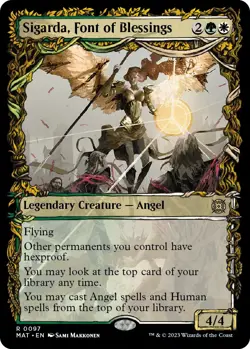 Foil - Sigarda, Font of Blessings (Showcase) - 97 / NM / English MTG - Image 1