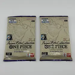 2x - One Piece Card Game EB-02 25th Anniversary English Booster Pack - Sealed - Image 1