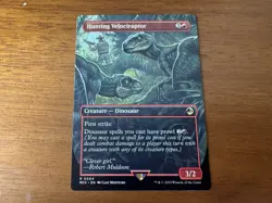 Hunting Velociraptor (Borderless) Universes Beyond: Jurassic Park (0004) NM - Image 1