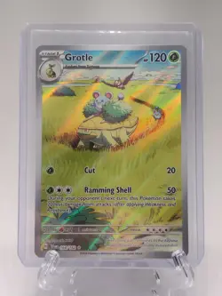 Grotle 164/162 Illustration Rare Holo NM Temporal Forces Pokemon TCG Card - Image 1