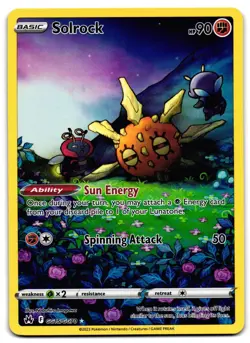 Solrock GG15/GG70 - 🌊 Crown Zenith Galarian Gallery Pokemon TCG Holo 🖤 - LP - Image 1