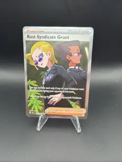 Rust Syndicate Grunt Ultra Rare 112/084 Pokemon PITCH BLACK ENGLISH - Image 1