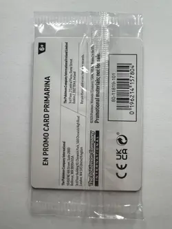 Pokemon TCG Primarina ‘What’s Your Favorite’ Stamped Promo Cosmos Holo - SEALED - Image 2