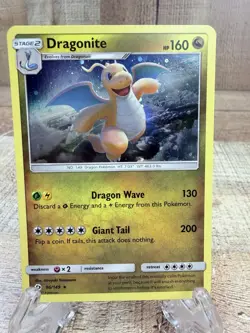 2017 Dragonite Sun & Moon 96/149 Cosmos Holo Rare Promo Pokemon TCG - Image 1