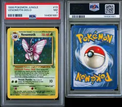 1999 POKEMON JUNGLE #13 VENOMOTH-HOLO PSA 7 - Image 3