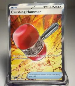 Pokemon Crushing Hammer 105/084 ME Pitch Black Full Art Ultra Rare NM - Image 1