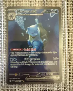 Pokemon TCG 151 200/165 Blastoise EX Special Illustration Rare NM Condition - Image 1