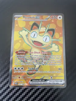 Pokemon TCG Meowth Ex 107/088 Ultra Rare Perfect Order Near Mint Holo - Image 1