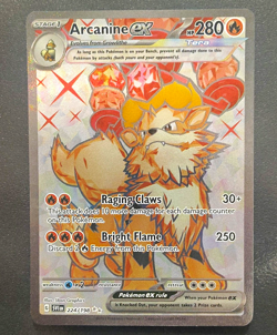 Pokemon TCG Arcanine ex 224/198 SV01 Scarlet & Violet Full Art Holo 280 HP - Image 1