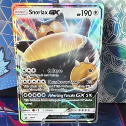 Pokemon TCG Snorlax GX SM05 Promo Holo EN Basic Colorless HP 190 - Image 1