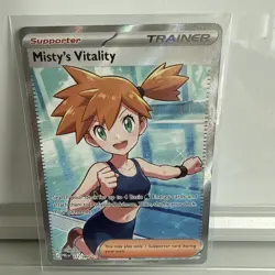 Misty's Vitality Full Art Holo 111/084 Pitch Black Ultra Rare NM English - Image 1