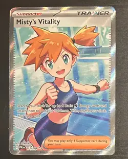 Misty's Vitality Full Art Holo 111/084 Pitch Black Ultra Rare NM English - Image 1