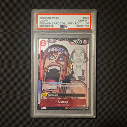 Bandai One Piece CCG Premium Card Collection 25th Usopp 002 EN Foil PSA 10 - Image 1