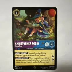 Christopher Robin-Hunny Sage Disney Lorcana TCG 61/204 Holo Legendary EN - Image 1